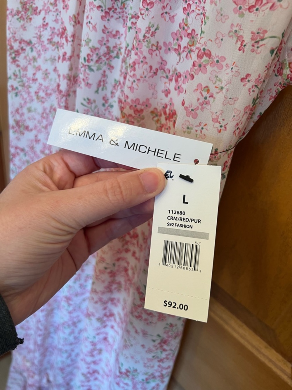 Emma & Michele Pink Floral Ruffled Maxi Dress - Picture 5 of 14